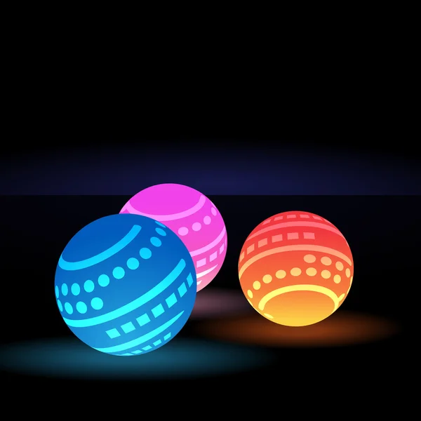 Bolas de luz digital — Vector de stock