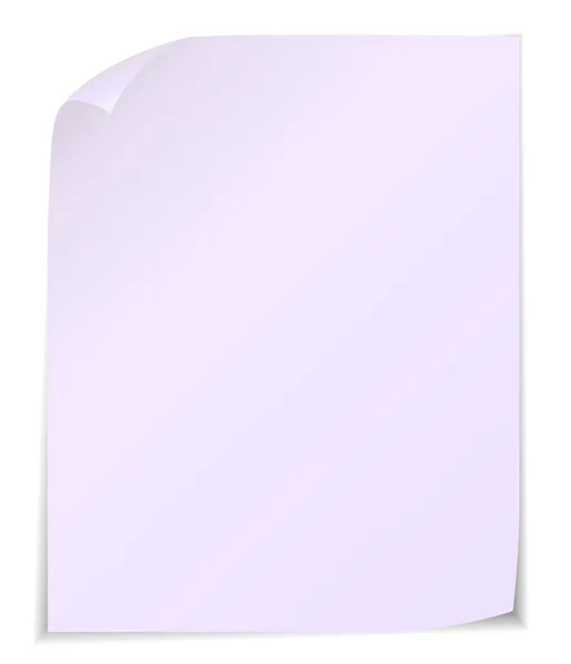 Білий розмістити його нотатки ізольовані на білому тлі. — стоковий вектор