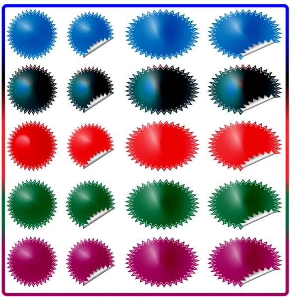 Stikers vectoriels hologrammes — Image vectorielle