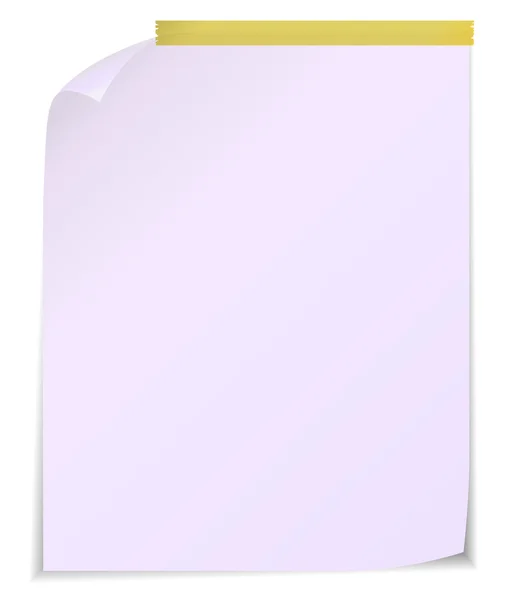 Weiße Post es stellt fest, isoliert auf weißem Hintergrund. — Stockvektor