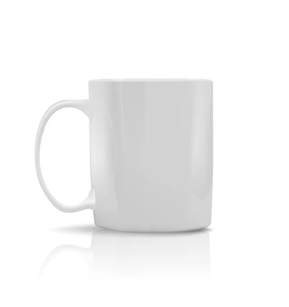 Fotorealistische weiße Tasse — Stockvektor