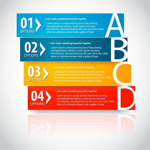 Moderne Infografik-Optionen — Stockvektor