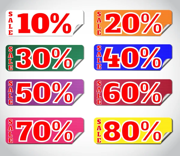 Set adesivi — Vettoriale Stock