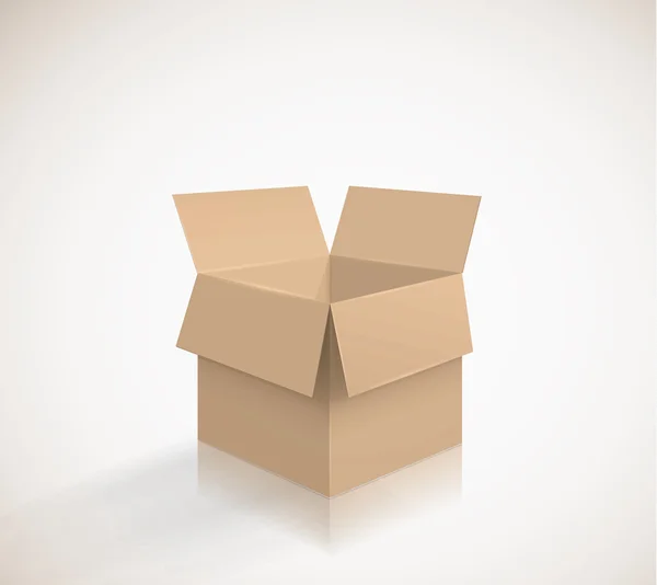 Karton kutu — Stok Vektör