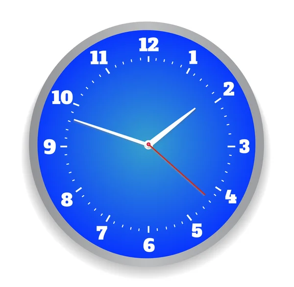 Horloge de bureau ronde — Image vectorielle