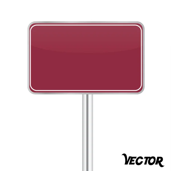 Placa de sinal — Vetor de Stock