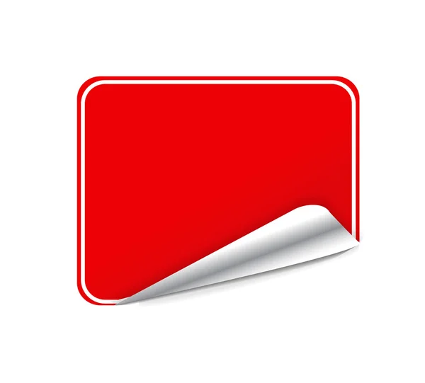 Autocollant rouge — Image vectorielle