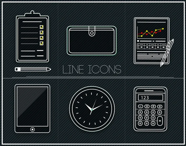 Zakelijke werk elementen — Stockvector