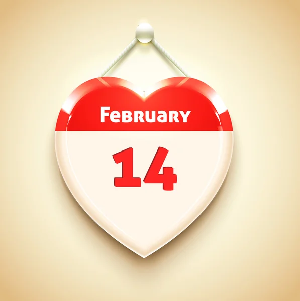 San Valentín icono de aplicación corazón — Archivo Imágenes Vectoriales