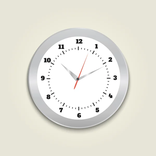 Horloge de bureau ronde — Image vectorielle