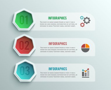iş infographics afiş origami stil