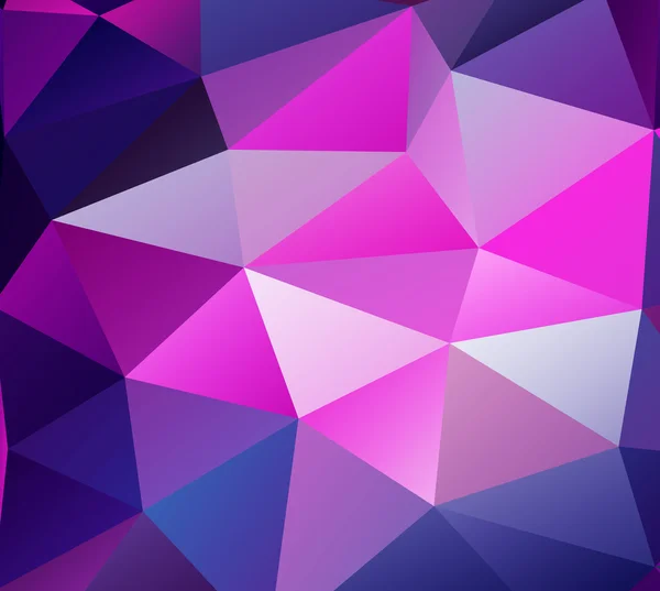 Triangle arrière-plan. Polygones violets . — Image vectorielle