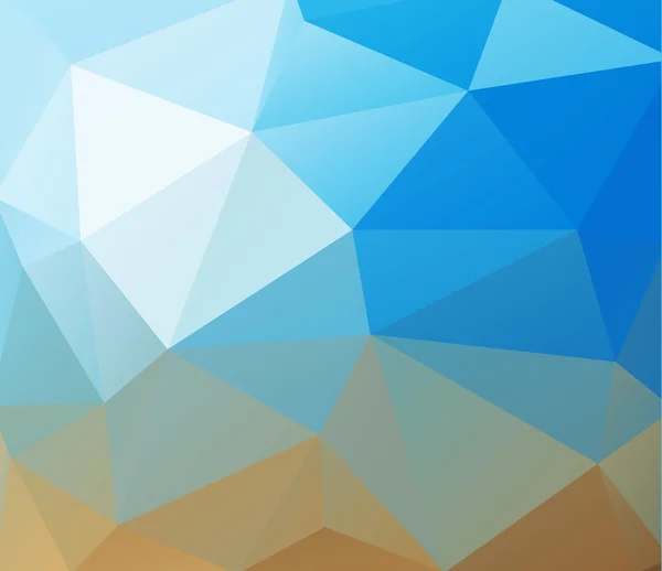 Dreieck Hintergrund. blaue Polygone. — Stockvektor