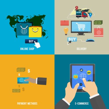 Online alışveriş, e-ticaret, ödeme ve teslimat