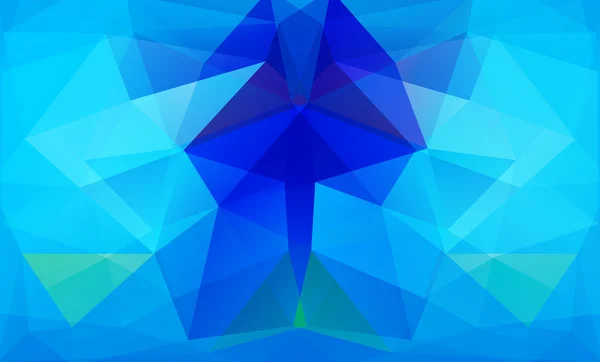 Driehoek achtergrond. blauwe veelhoeken. — Stockvector