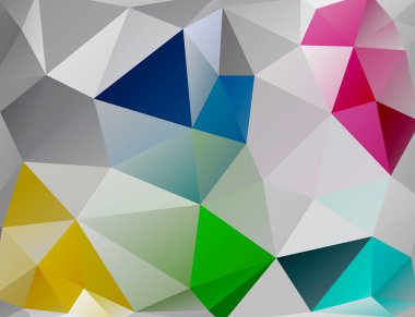 üçgen arka plan. renkli çokgenler.