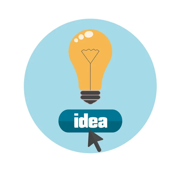 Lightbulb idea concept — Stock Vector