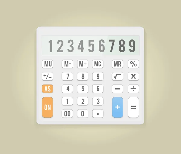 Ikona kalkulačka. podnikatelský koncept s matematiky — Stockový vektor