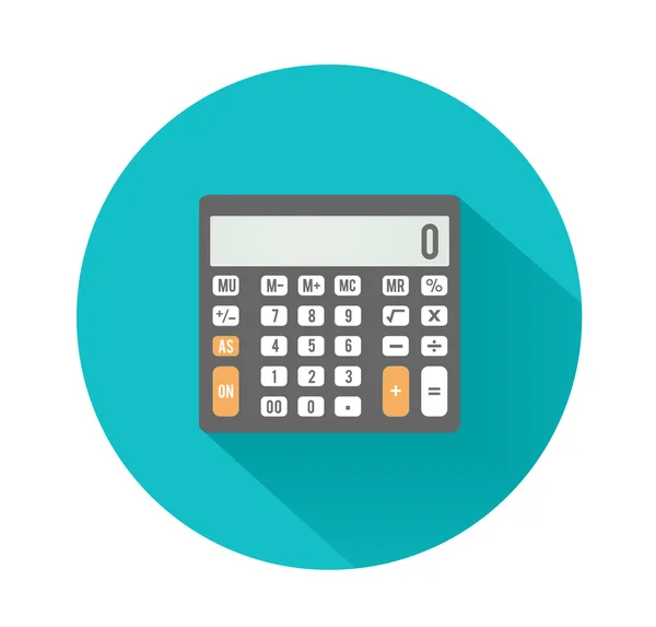 Icono de calculadora. Concepto de negocio con matemáticas — Archivo Imágenes Vectoriales