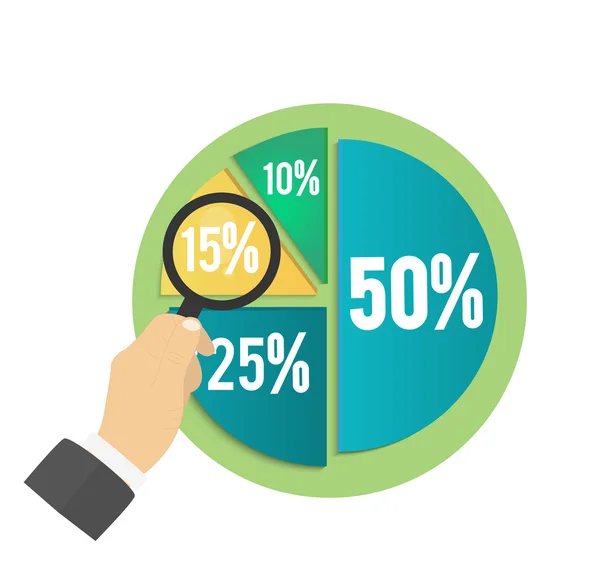 Taartdiagram — Stockvector