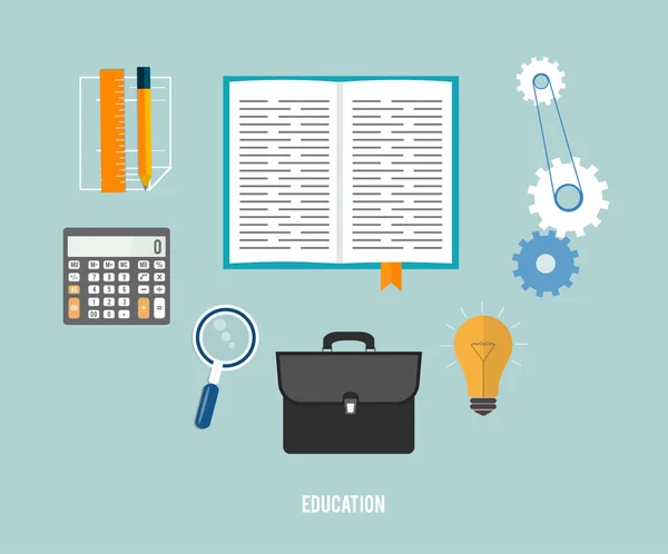 Icônes Business, SEO et articles éducatifs . — Image vectorielle