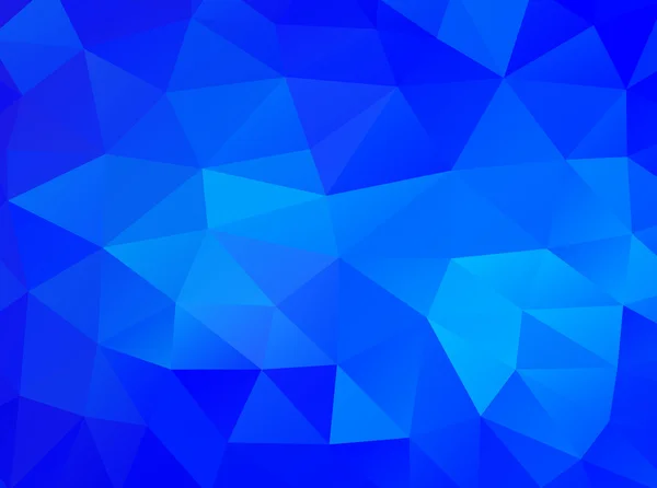 Triangel bakgrund. blå polygoner. — Stock vektor