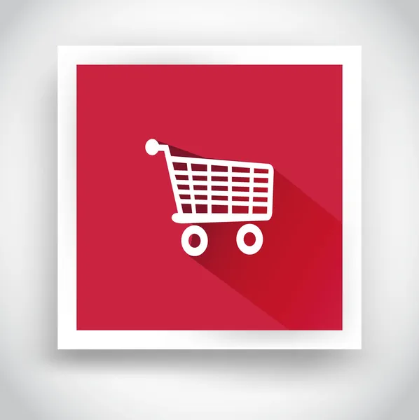 Icono de carrito de compras para aplicaciones web y móviles — Vector de stock