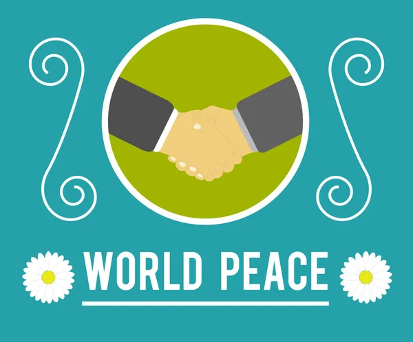 Concept de paix mondiale — Image vectorielle