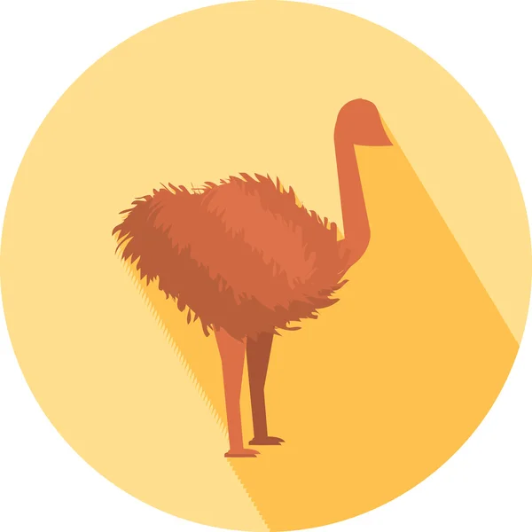 Ícone de avestruz — Vetor de Stock