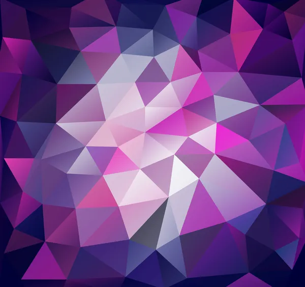 Triangel bakgrund. lila polygoner. — Stock vektor