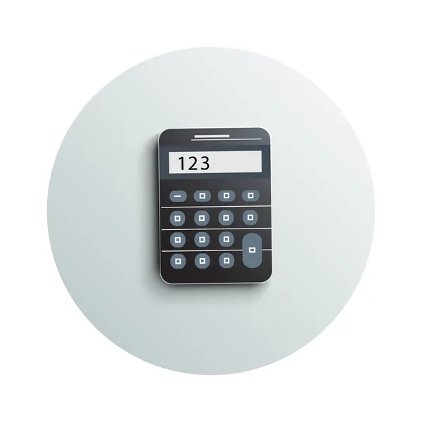 Detailní moderní kalkulačka obchodní koncepce — Stockový vektor