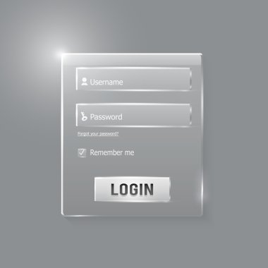 oturum açma ve kayıt web parlak formu