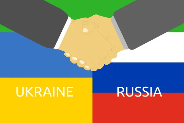 俄罗斯和乌克兰的危机 — 图库矢量图片
