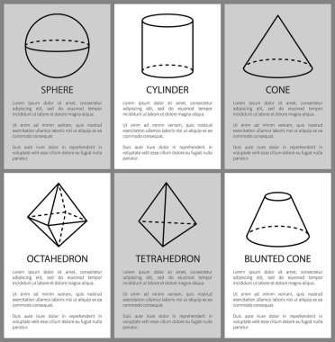 Küre Silindiri Sekizyüzlü Dörtyüzlü Blunt Konisi