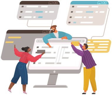 Program mühendisliği ve kodlama. Bilgisayarlarda web geliştirme üzerine çalışan programcılar