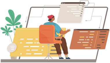 Program mühendisliği ve kodlama. Bilgisayarlarda web geliştirme üzerine çalışan programcılar