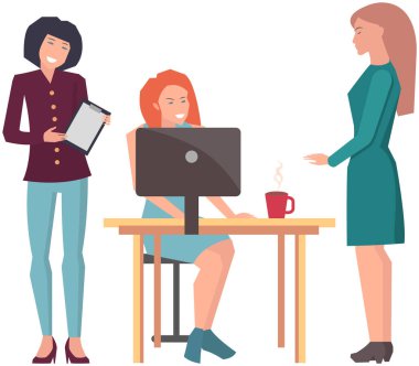 Projeye başlamak için toplantı, iş planı. Girişimcilik alanında iş tartışan meslektaşlar