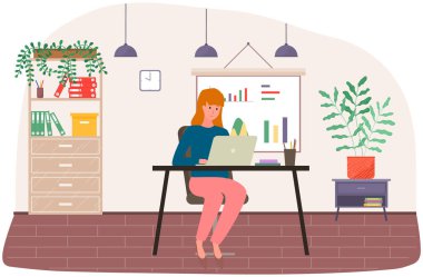 Çalışanlar istatistiksel göstergeleri, iş verilerini analiz ederler. Karakterler pazarlama araştırmalarıyla çalışır