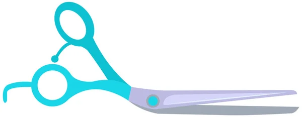 Ferramenta de cabeleireiro para cortar cabelo, símbolo de barbearia. Tesoura de cabeleireiro com lâminas afiadas — Vetor de Stock