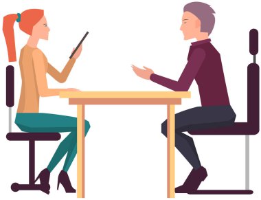 Projeye başlamak için toplantı, iş planı. Girişimcilik alanında iş tartışan meslektaşlar