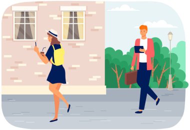 Akıllı telefon ve tabletle iletişim kuran insanlar, modern cihazlara bağımlılık kavramı