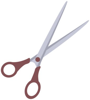 Makas, bıçaklardan ve plastik saplardan yapılmış bir alet. Yaratıcılık için ekipman, kesim malzemeleri