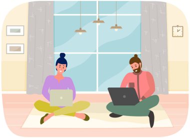 Sohbet, iletişim ve internet üzerinden mesajlar. Sohbet etmek için bilgisayarı kullanan insanlar