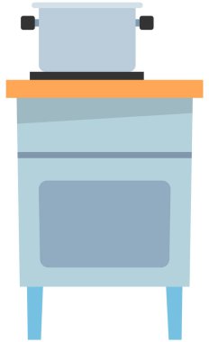 Gaz sobası, pişirme aleti, kaynar su dolu ekipman. Mutfak gereçleri ısıtma aygıtı