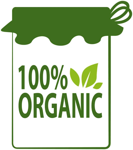 Natural food logo design template. Modern linear organic label, bio emblem, healthy food concept — стоковый вектор