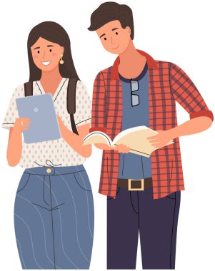 Çeşitli kolej, üniversite öğrencileri, liseli kız ve dizüstü bilgisayarı olan okul çocuğu.