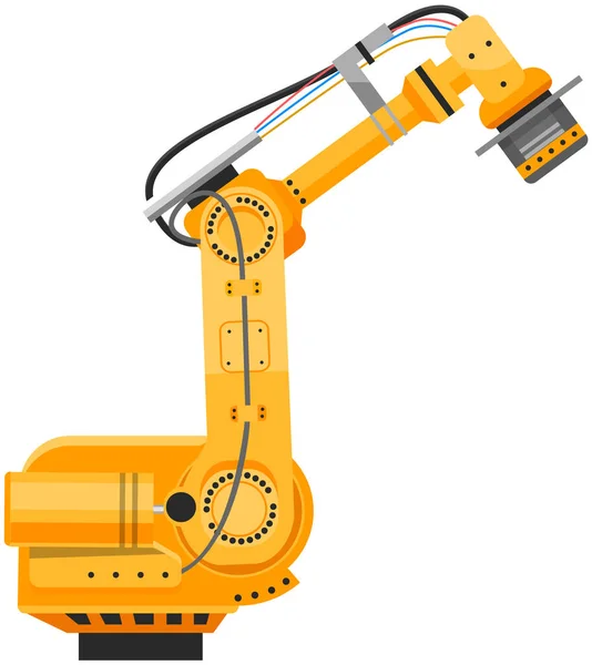 Equipment, machine for working at production. Device for automatic weight lifting, robotic arm — 图库矢量图片