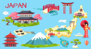 Japonya 'yı gezmek, bilgi toplamak, Japonya harfleri ve ünlü simgeler. Doğu Asya kavramını keşfedin