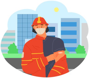 Coronavirus ajitasyon konseptini durdur. Aşı tanıtımı, işçilerin aşılanması. Aşı hayat kurtarıyor.