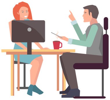 Projeye başlamak için toplantı, iş planı. Girişimcilik alanında iş tartışan meslektaşlar